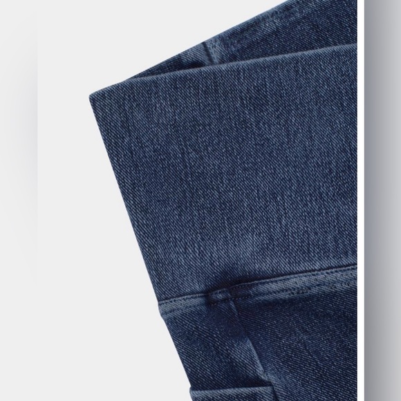 Halara Flex™ Crossover Pocket Washed Denim Work Leggings 7/8 - Picture 9 of 11